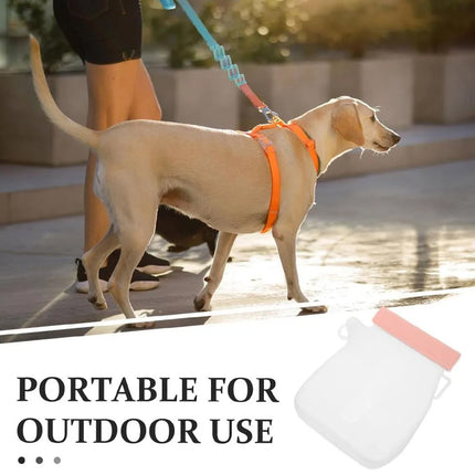 Portable Silicone Pet Outdoor Water Bottle 320ml Easy Clean for Pet Outdoor Use