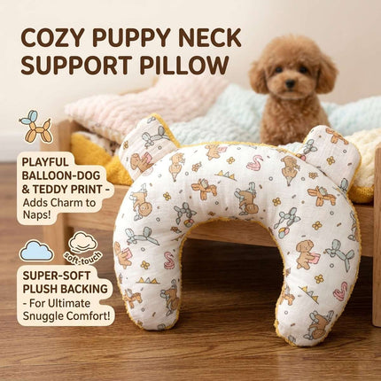 Soft Neck Support Pillow for Small Dogs and Puppies