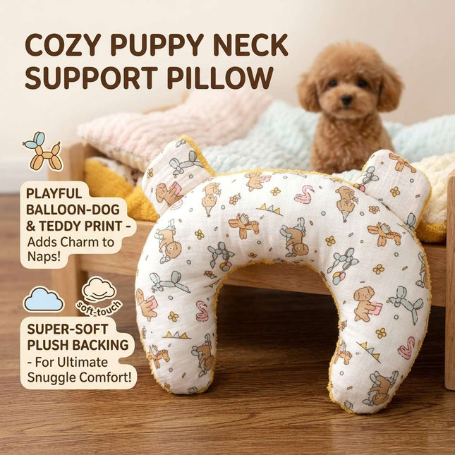 Soft Neck Support Pillow for Small Dogs and Puppies