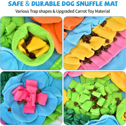 Pet Sniffing Mat Slow Feeder Puzzle Training Mat for Dogs and Cats Interactive