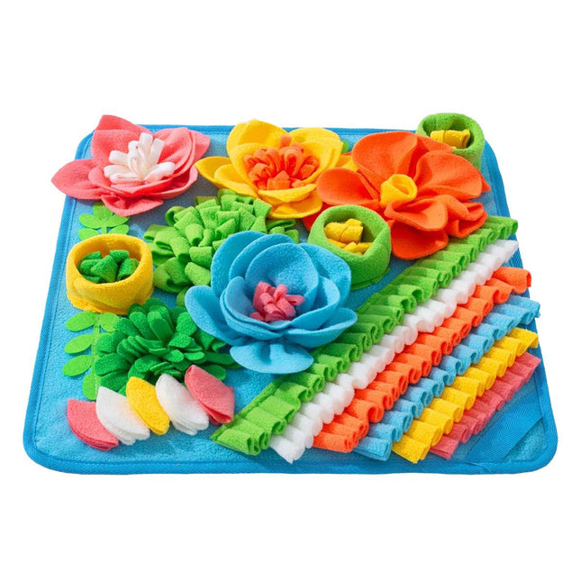 Pet Sniffing Mat Slow Feeder Puzzle Training Mat for Dogs and Cats Interactive