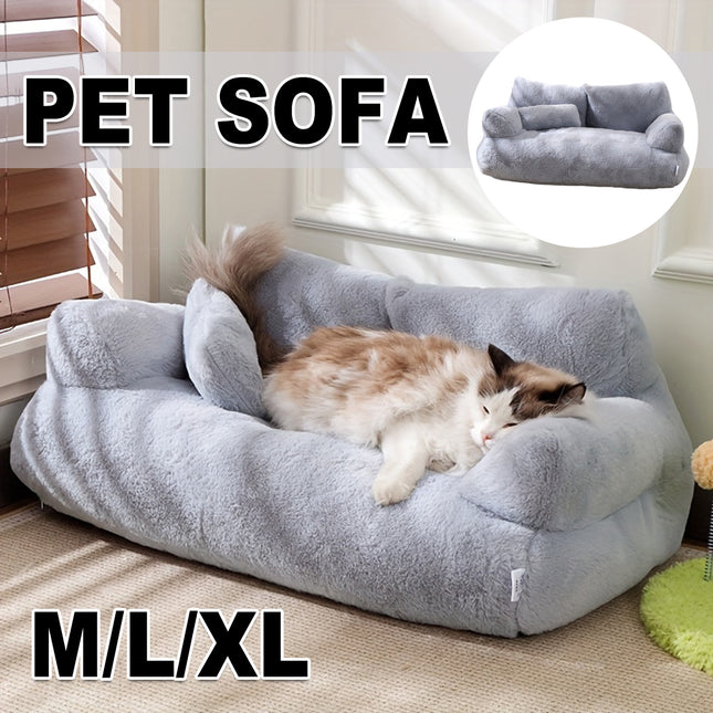 Pet Sofa Bed Cat Dog Den House Soft Sleeping Nest Indoor Kennel Rest Cushion