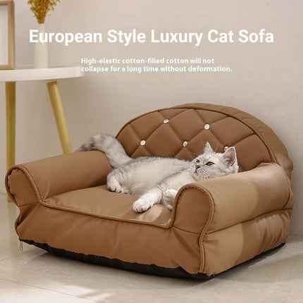 Waterproof Pet Sofa Bed Anti Scratch Cat Nest Dog Couch Four Seasons Mat Use
