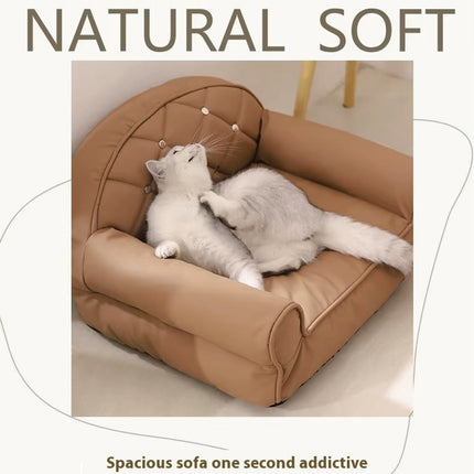 Waterproof Pet Sofa Bed Anti Scratch Cat Nest Dog Couch Four Seasons Mat Use