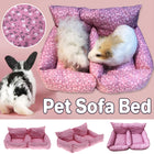 Pet Bed Cotton Sofa Style Hamster Sleeping Nest Pink Warm Small Animal House