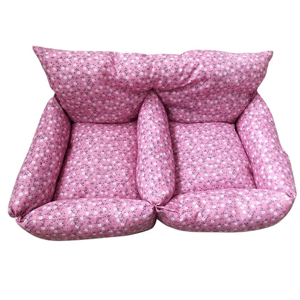 Pet Bed Cotton Sofa Style Hamster Sleeping Nest Pink Warm Small Animal House