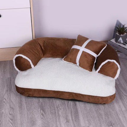 Warm Pet Bed Soft Dog Cat Kennel Mat for Winter Indoor Sleeping Supplies Use