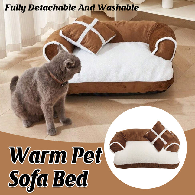 Warm Pet Bed Soft Dog Cat Kennel Mat for Winter Indoor Sleeping Supplies Use