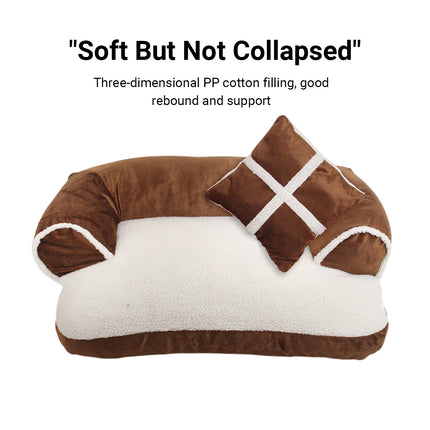 Warm Pet Bed Soft Dog Cat Kennel Mat for Winter Indoor Sleeping Supplies Use