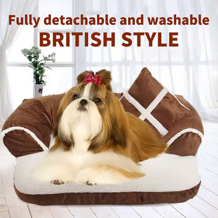 Warm Pet Bed Soft Dog Cat Kennel Mat for Winter Indoor Sleeping Supplies Use