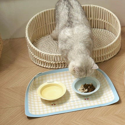 Pet Spill Proof Placemats for Dogs Cats Non Slip Waterproof Easy Clean Reusable