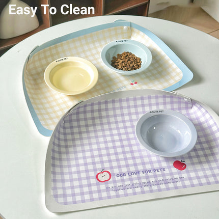 Pet Spill Proof Placemats for Dogs Cats Non Slip Waterproof Easy Clean Reusable