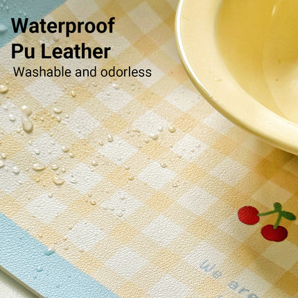 Pet Spill Proof Placemats for Dogs Cats Non Slip Waterproof Easy Clean Reusable