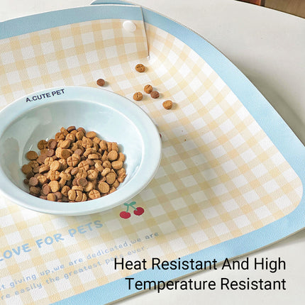 Pet Spill Proof Placemats for Dogs Cats Non Slip Waterproof Easy Clean Reusable