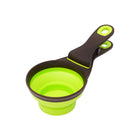 Silicone Pet Food Scoop With Clip Long Handle Foldable Cat Dog Spoon Tool