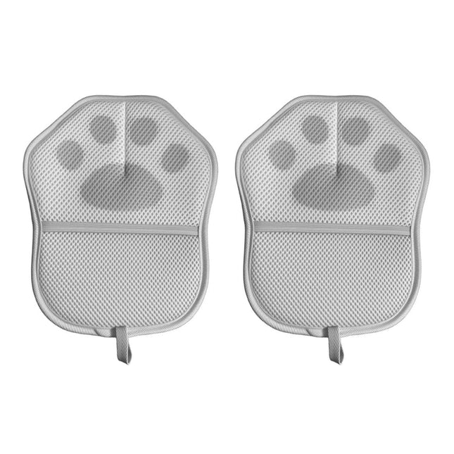 2Pcs Pet Hair Remover Gloves Dog Cat Grooming Deshedding Cleaning Mitt