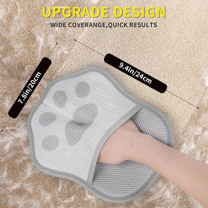2Pcs Pet Hair Remover Gloves Dog Cat Grooming Deshedding Cleaning Mitt
