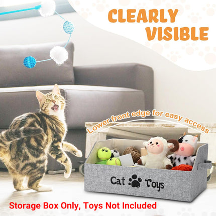 Portable Pet Toy Storage Box Foldable Organizer Snack Bag Pet Accessories Holder