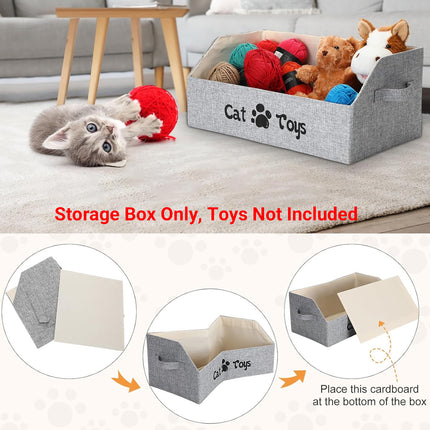 Portable Pet Toy Storage Box Foldable Organizer Snack Bag Pet Accessories Holder