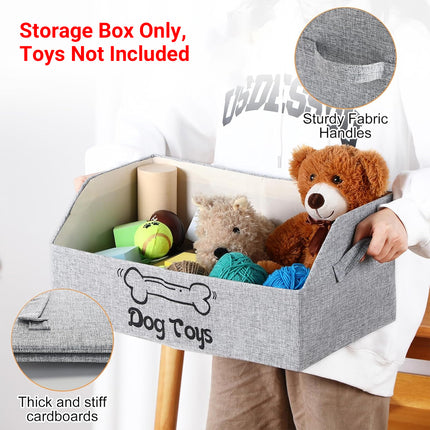 Portable Pet Toy Storage Box Foldable Organizer Snack Bag Pet Accessories Holder