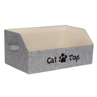 Portable Pet Toy Storage Box Foldable Organizer Snack Bag Pet Accessories Holder