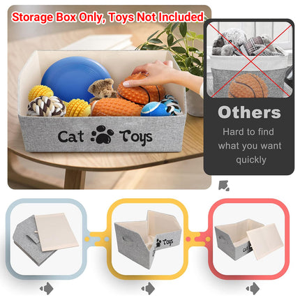 Portable Pet Toy Storage Box Foldable Organizer Snack Bag Pet Accessories Holder