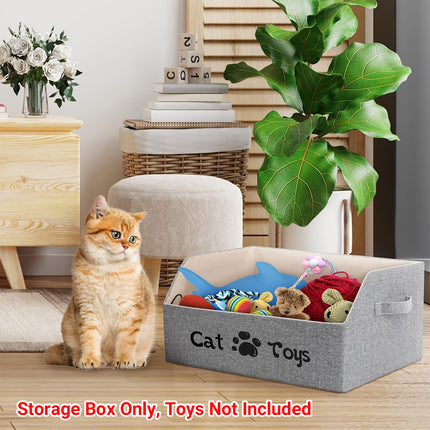Portable Pet Toy Storage Box Foldable Organizer Snack Bag Pet Accessories Holder