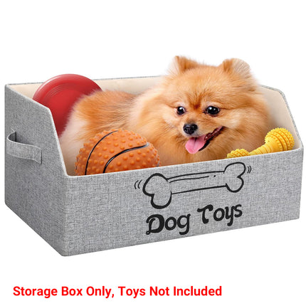 Portable Pet Toy Storage Box Foldable Organizer Snack Bag Pet Accessories Holder