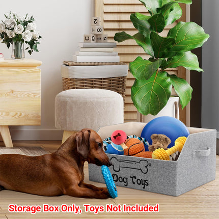 Portable Pet Toy Storage Box Foldable Organizer Snack Bag Pet Accessories Holder
