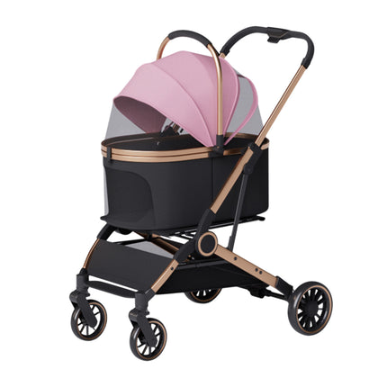 Pet Stroller Lightweight Foldable Cart Detachable Carrier for Small Dogs Cats