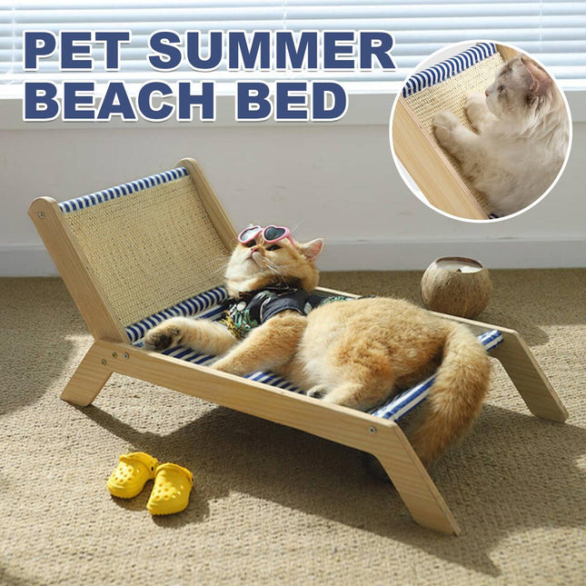 Cat Bed Summer Lounger Pet Sleeping Nest Breathable Comfortable Bed for Cats