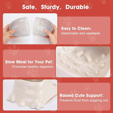 Cat Dog Slow Feeder Bowl Leaky Food Toy Interactive Pet Feeding Supplies Tool