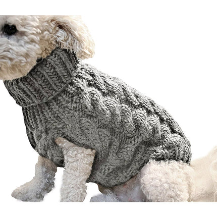 Puppy Dog Jumper Winter Warm Knitted Sweater Pet Clothes Small Dogs Coat Thermal S Size