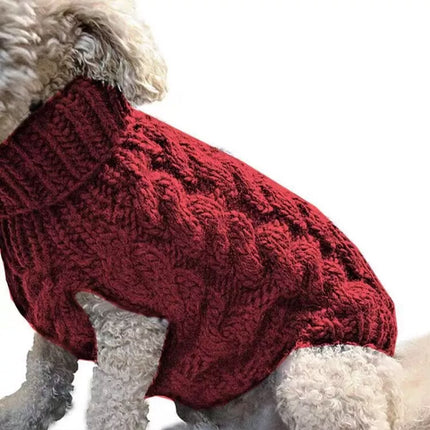 Puppy Dog Jumper Winter Warm Knitted Sweater Pet Clothes Small Dogs Coat Thermal S Size