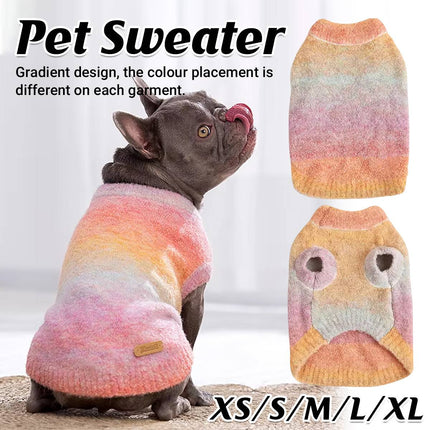 Pet Sleeveless Sweater Autumn Winter Warm Thermal Coat For Dog Cat Puppy Kitten