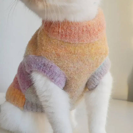 Pet Sleeveless Sweater Autumn Winter Warm Thermal Coat For Dog Cat Puppy Kitten