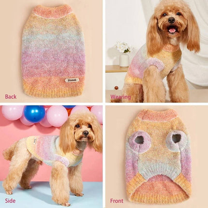 Pet Sleeveless Sweater Autumn Winter Warm Thermal Coat For Dog Cat Puppy Kitten