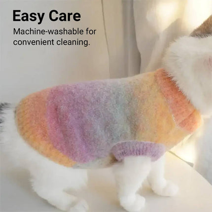 Pet Sleeveless Sweater Autumn Winter Warm Thermal Coat For Dog Cat Puppy Kitten