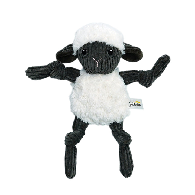 Lamb Shape Pet Chew Toy with Squeaker Soft PP Cotton for Dogs Puppies Play Use