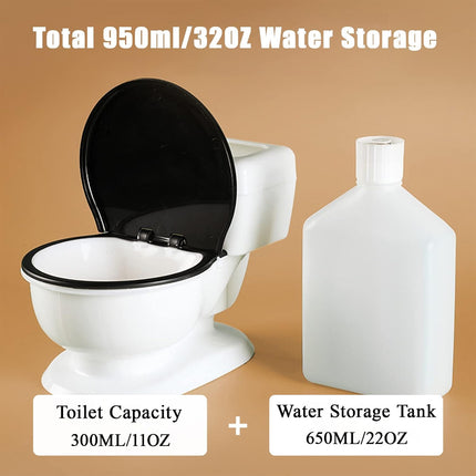 Creative Pet Water Dispenser Toilet-Shaped Design Large Water Bowl Dust-Proof