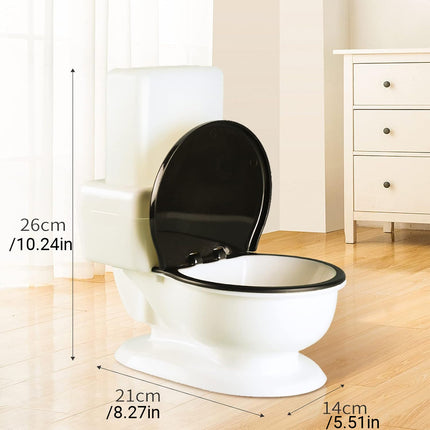 Creative Pet Water Dispenser Toilet-Shaped Design Large Water Bowl Dust-Proof
