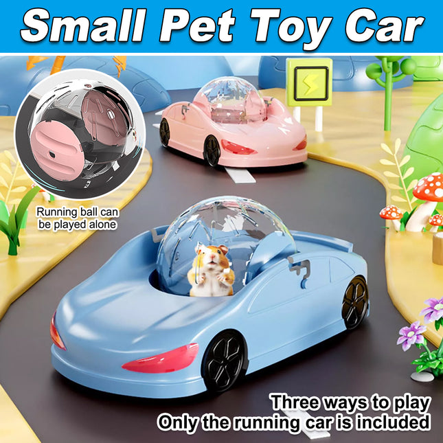 Hamster Running Car Toy Exercise Wheel Pet Roller Ball Sports Vehicle Small Pets