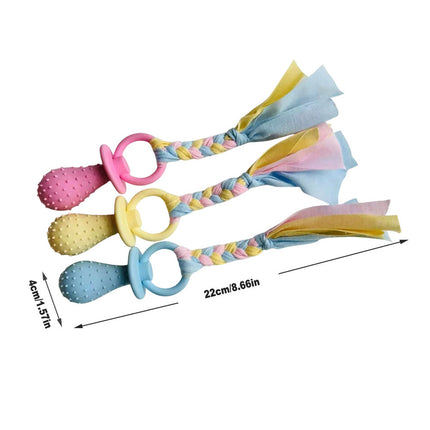 3PCS Pet Soothing Toy Set Cloth Pacifier Chew Toy for Cats Dogs Puppy Comfort