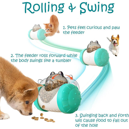 Pet Swing Dispensing Toy for Dogs Chew Resistant Interactive Slow Feeding Play
