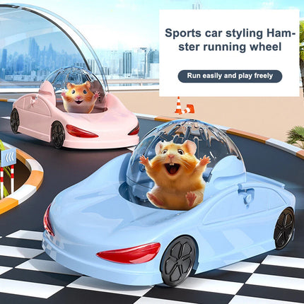 Hamster Running Car Toy Exercise Wheel Pet Roller Ball Sports Vehicle Small Pets