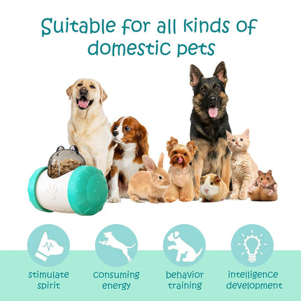 Pet Swing Dispensing Toy for Dogs Chew Resistant Interactive Slow Feeding Play