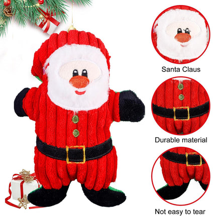 8PCS Christmas Pet Cotton Rope Toy Set Dog Bite Resistant Teeth Grinding Toys