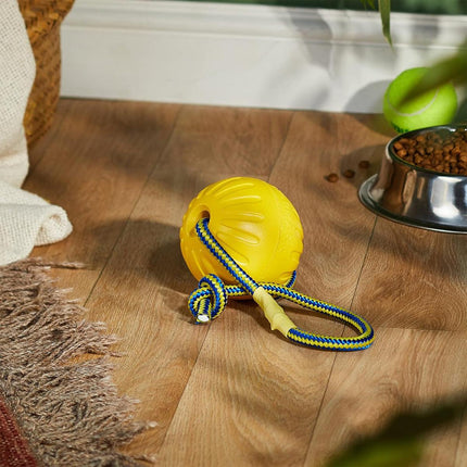 Pet Toys Dog Teething Training Toy Round Pull Ring Chew Ball Durable Play
