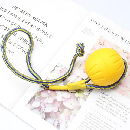 Pet Toys Dog Teething Training Toy Round Pull Ring Chew Ball Durable Play