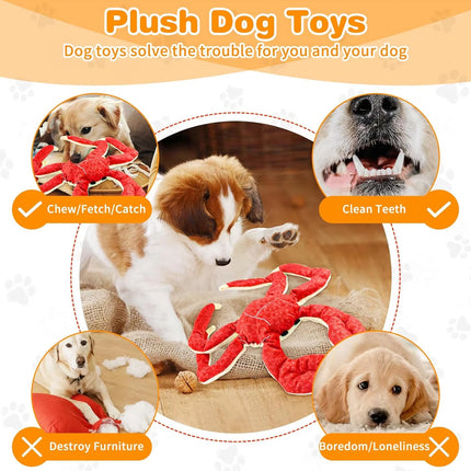 Pet Dog Toys Interactive Plush Dog Toys Durable for Puppy Small Dogs Bite Play